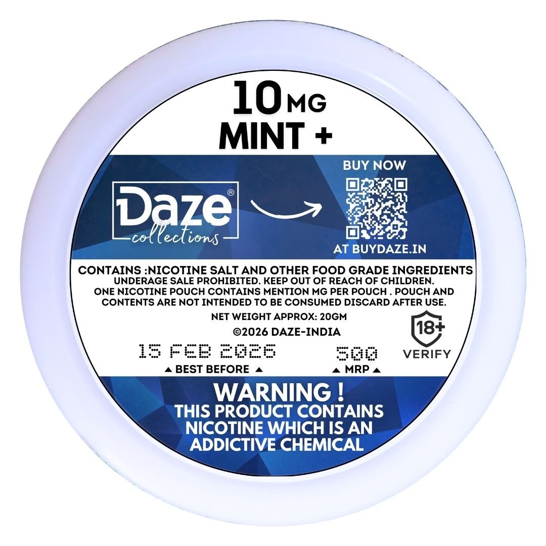 DAZE MINT PLUS | 10mg |15 POUCHES - DAZE INDIA